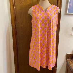 Lulu-B Pink and Orange Midi Dress
